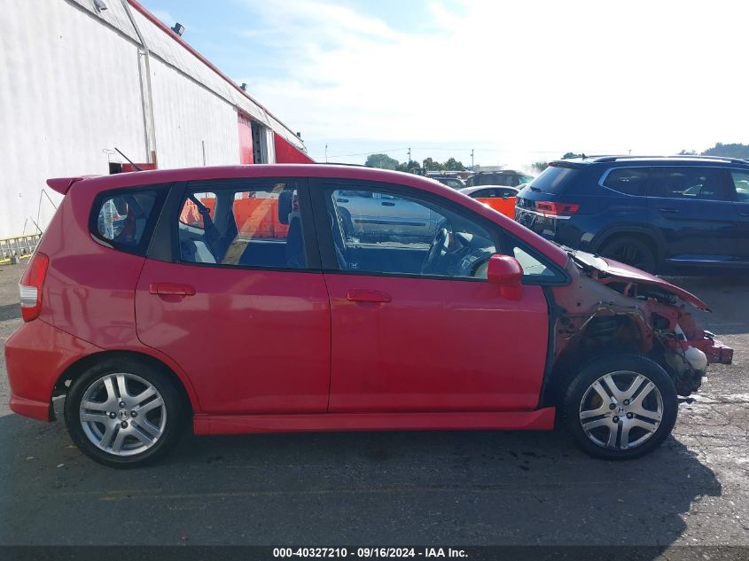 2008 Honda Fit Sport VIN: JHMGD38688S003255 Lot: 40327210