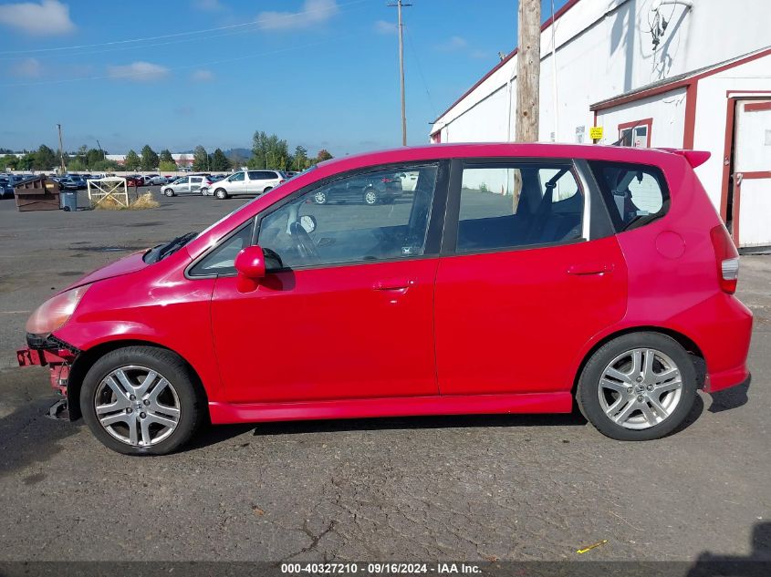 2008 Honda Fit Sport VIN: JHMGD38688S003255 Lot: 40327210