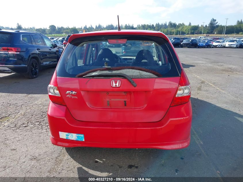 2008 Honda Fit Sport VIN: JHMGD38688S003255 Lot: 40327210