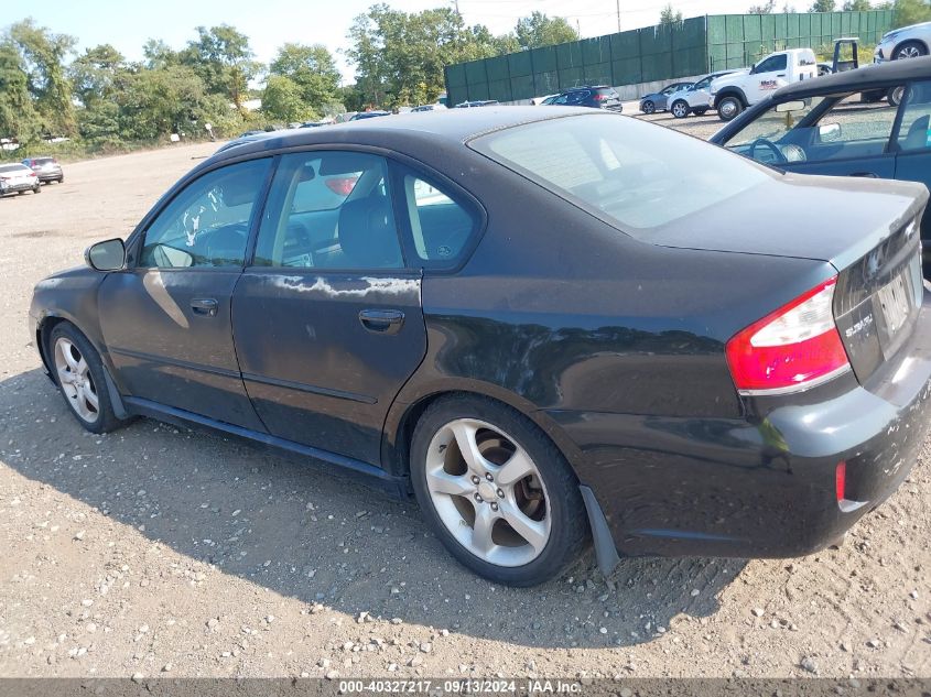 2009 Subaru Legacy 2.5I Limited VIN: 4S3BL626897213299 Lot: 40327217