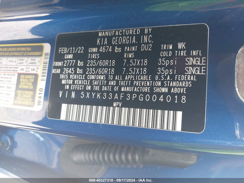 2023 KIA SPORTAGE EX - 5XYK33AF3PG004018