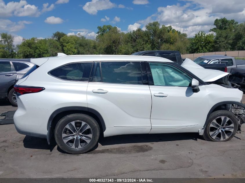 2022 Toyota Highlander Xle VIN: 5TDGZRBHXNS169216 Lot: 40327343