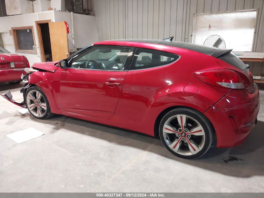 2013 Hyundai Veloster Base W/Gray VIN: KMHTC6AD1DU094621 Lot: 40327347