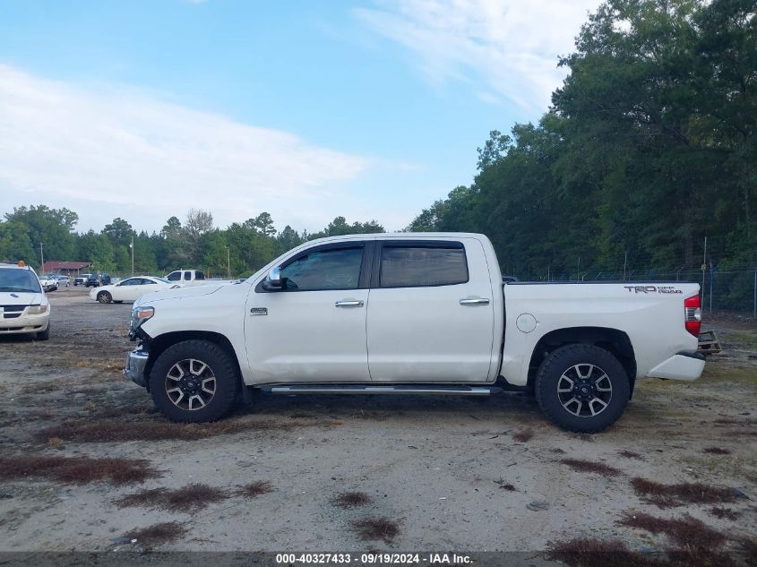 2018 Toyota Tundra Crewmax 1794/Platinum VIN: 5TFGY5F16JX242904 Lot: 40327433