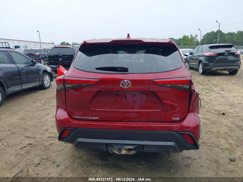 2022 Toyota Highlander Xle VIN: 5TDHZRAH0NS104199 Lot: 40327472