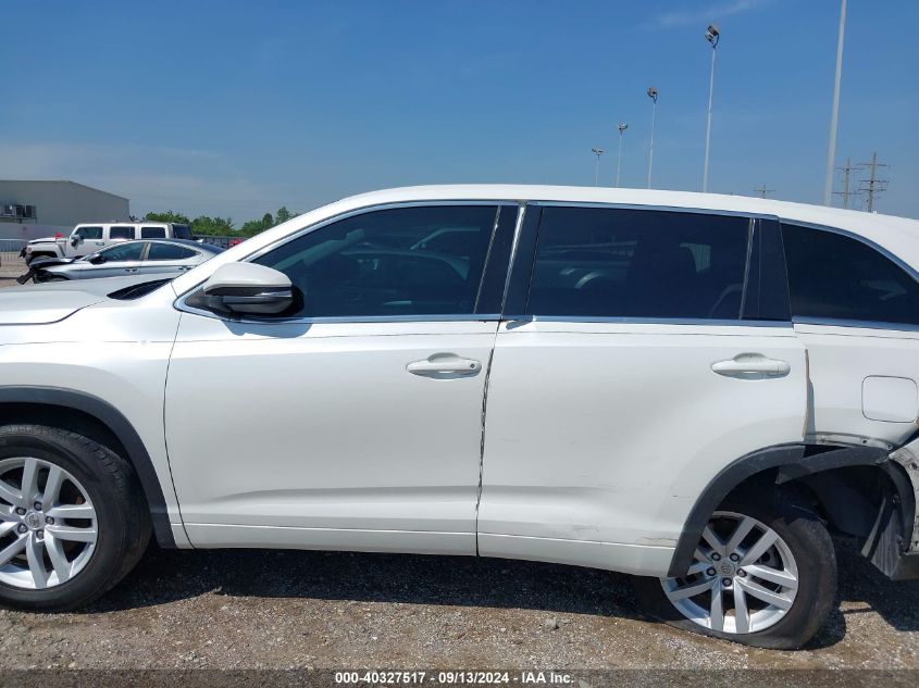 2015 Toyota Highlander Le VIN: 5TDZARFH5FS013404 Lot: 40327517