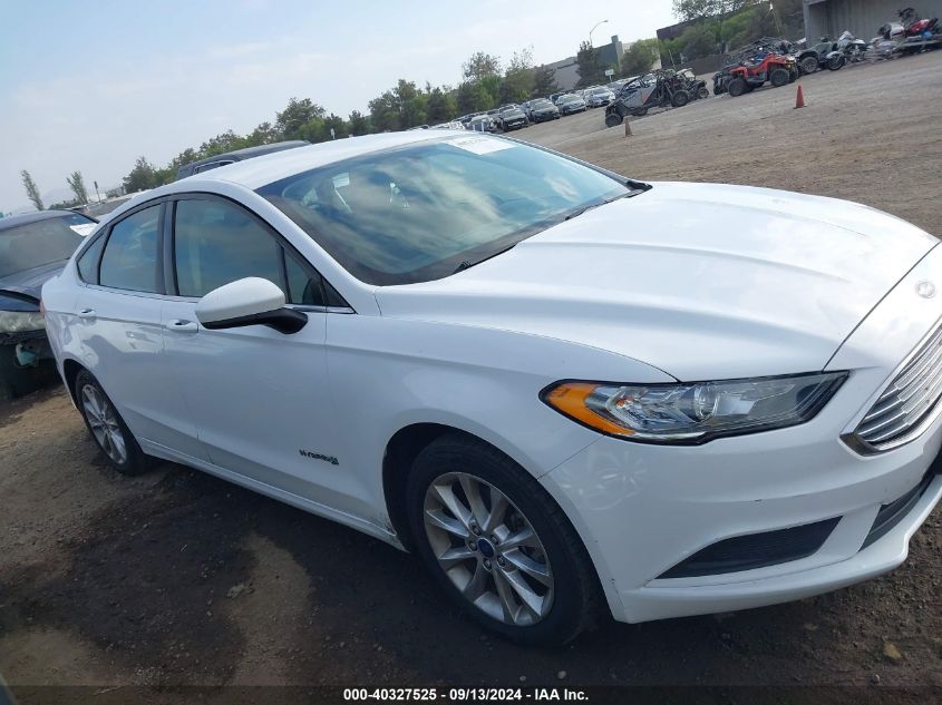 2017 Ford Fusion Hybrid Se VIN: 3FA6P0LU5HR258407 Lot: 40327525