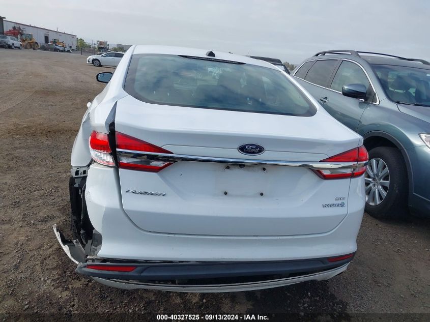 2017 Ford Fusion Hybrid Se VIN: 3FA6P0LU5HR258407 Lot: 40327525