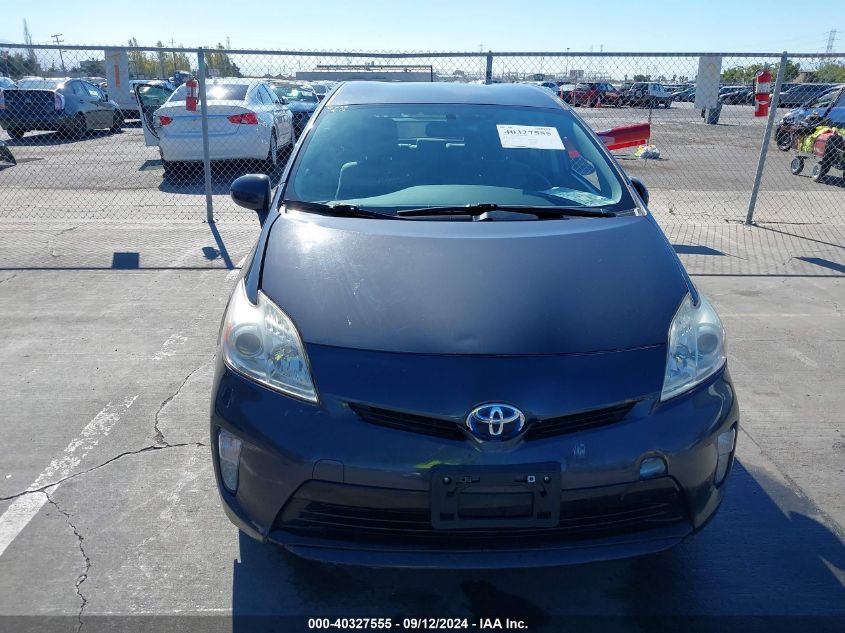 2014 Toyota Prius Two VIN: JTDKN3DUXE1776629 Lot: 40327555