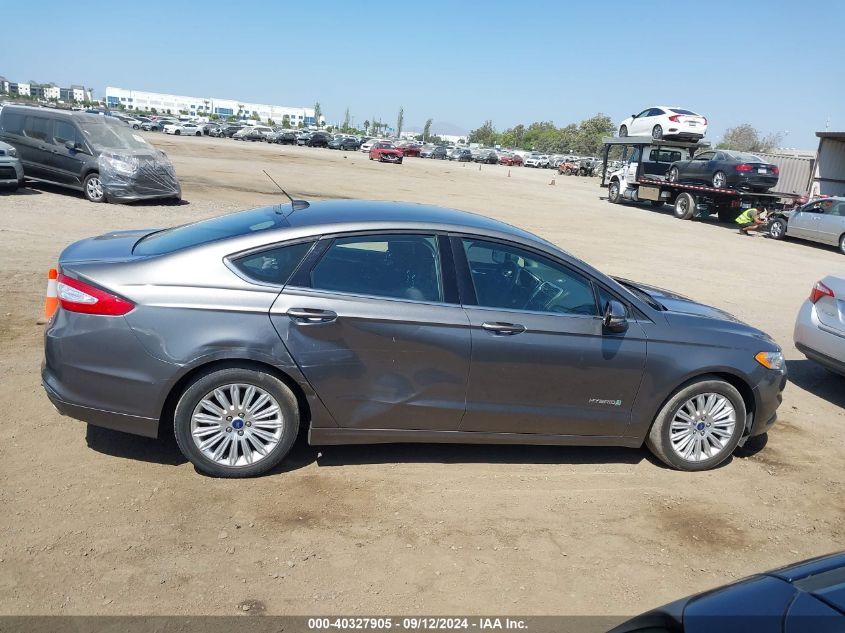 2014 Ford Fusion Hybrid Se VIN: 3FA6P0LU1ER158669 Lot: 40327905