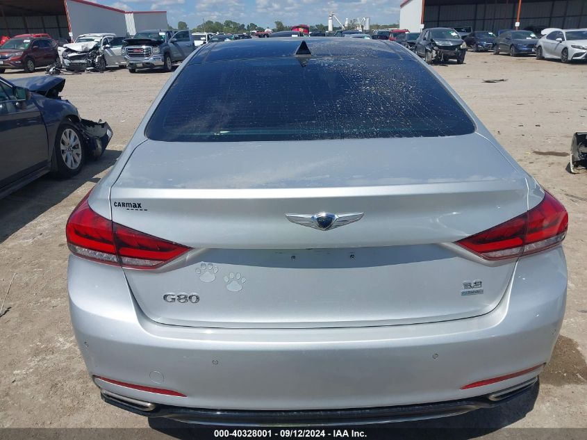 2018 Genesis G80 Premium/Ultimate VIN: KMHGN4JE4JU238442 Lot: 40328001