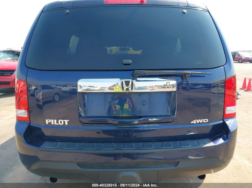 2014 Honda Pilot Lx VIN: 5FNYF4H28EB027065 Lot: 40328015