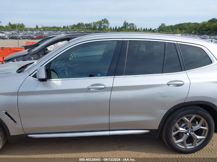 2020 BMW X3 xDrive30I VIN: 5UXTY5C07LLT37801 Lot: 40328043