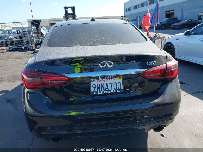 2021 Infiniti Q50 Sensory VIN: JN1EV7CPXMM701848 Lot: 40328067