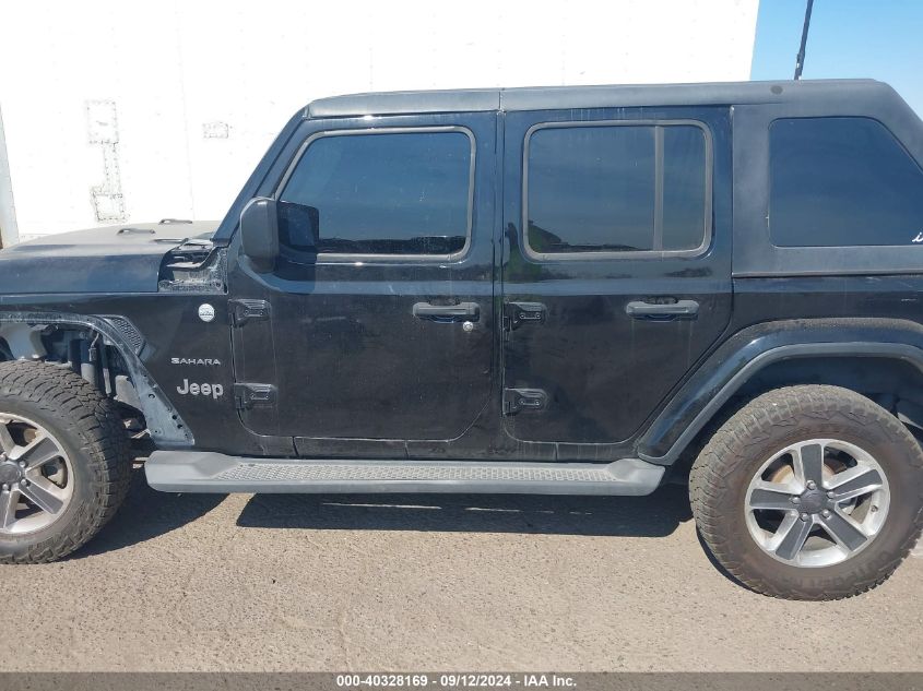 2019 Jeep Wrangler Unlimited Sahara 4X4 VIN: 1C4HJXEG9KW552479 Lot: 40328169