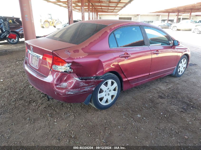 2009 Honda Civic Lx VIN: 19XFA165X9V024844 Lot: 40328204