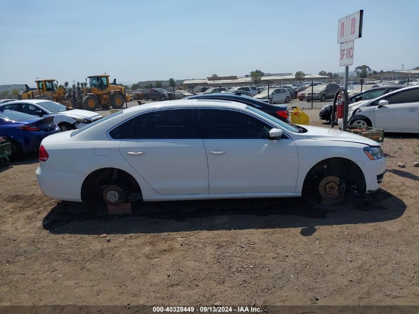 2013 Volkswagen Passat 2.5L Se VIN: 1VWBP7A30DC095750 Lot: 40328449