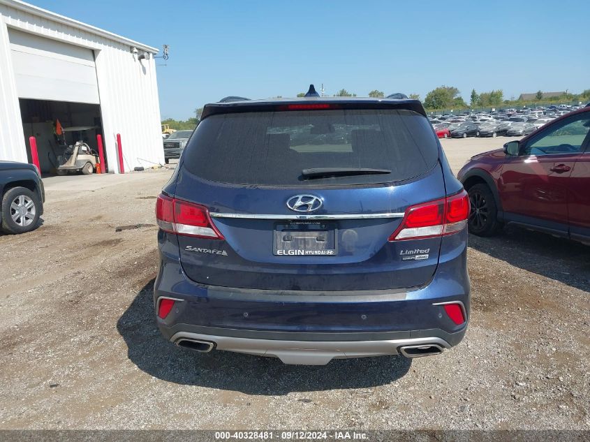 2018 Hyundai Santa Fe Se/Limited VIN: KM8SRDHF4JU266853 Lot: 40328481