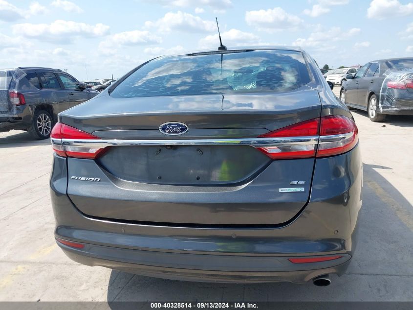 2017 Ford Fusion Se VIN: 3FA6P0HD5HR180283 Lot: 40328514