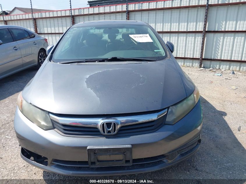 2012 Honda Civic Ex VIN: 2HGFB2F81CH315355 Lot: 40328570