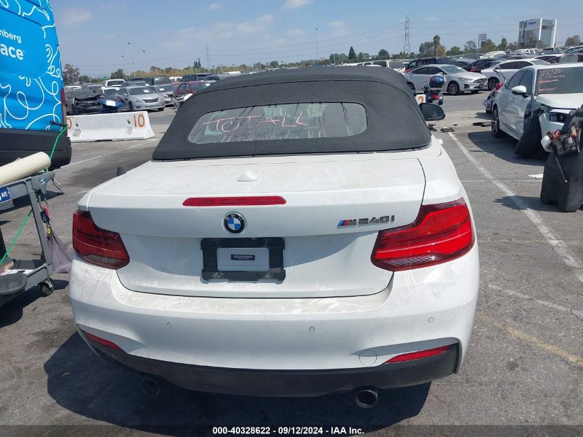 2018 BMW M240I VIN: WBA2N1C57JVC28346 Lot: 40328622