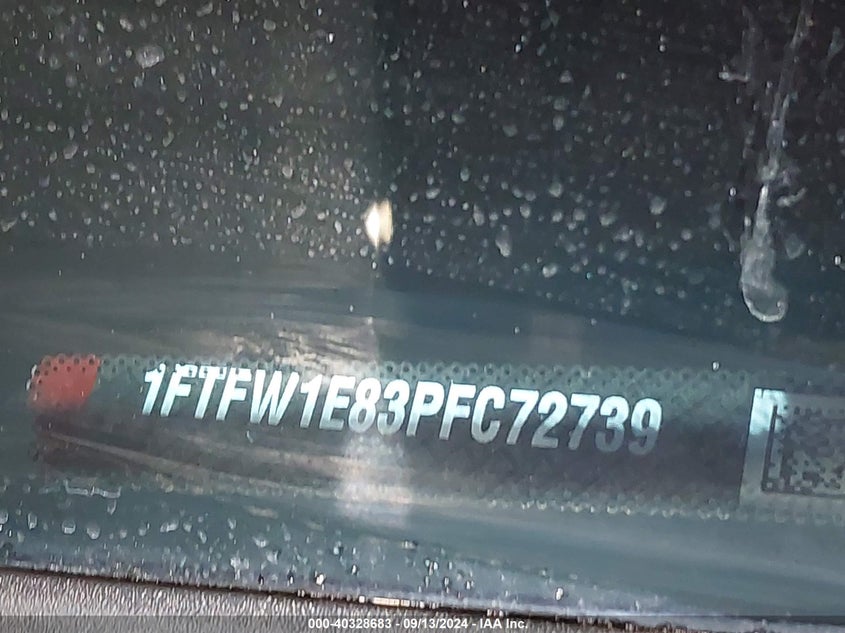 2023 FORD F-150 VIN: 1FTFW1E83PFC72739