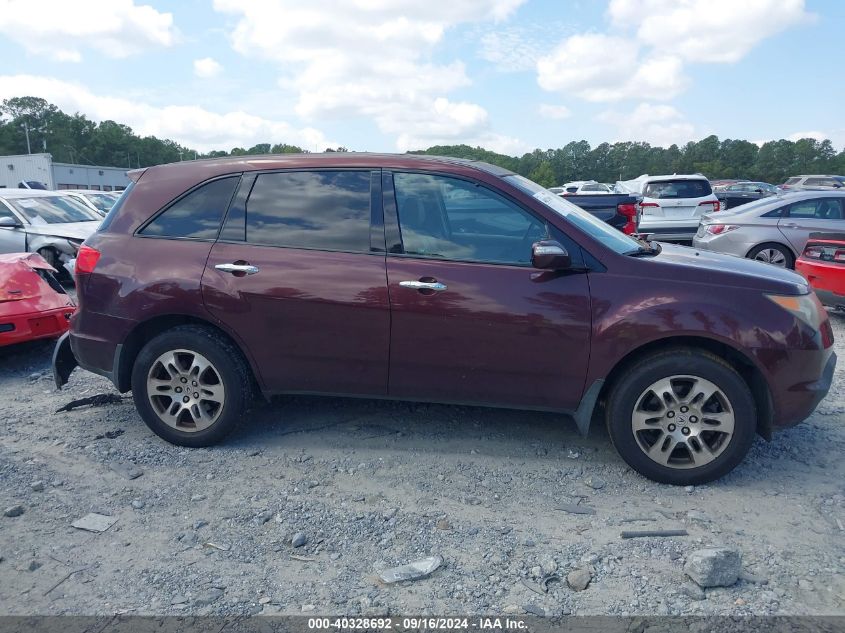 2007 Acura Mdx VIN: 2HNYD28217H549991 Lot: 40328692