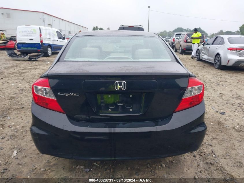 2012 Honda Civic Ex VIN: 19XFB2F82CE055221 Lot: 40328731