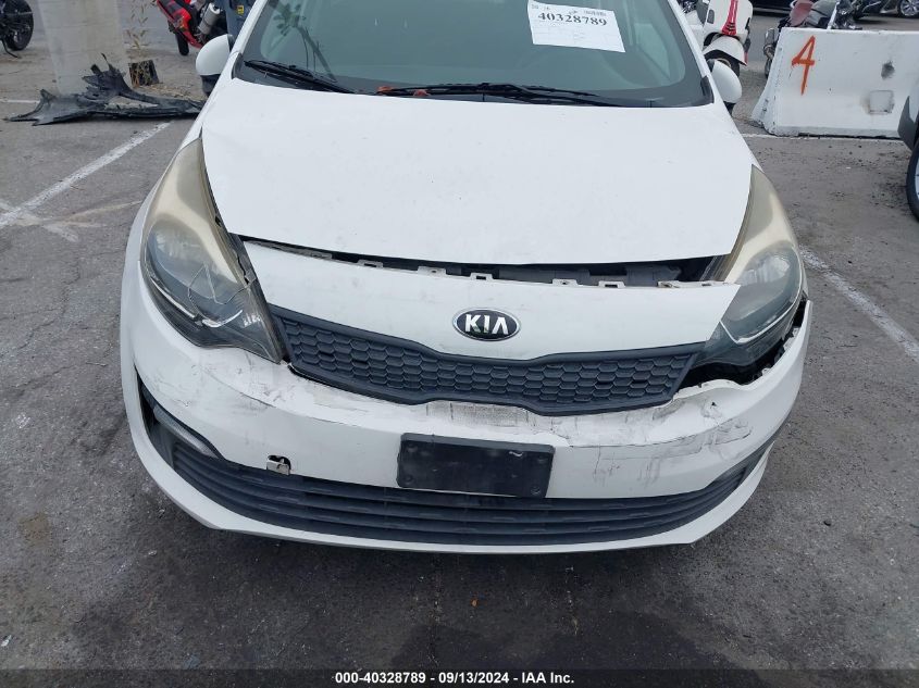 2016 Kia Rio Ex/Lx/Sx VIN: KNADM5A39G6634794 Lot: 40328789