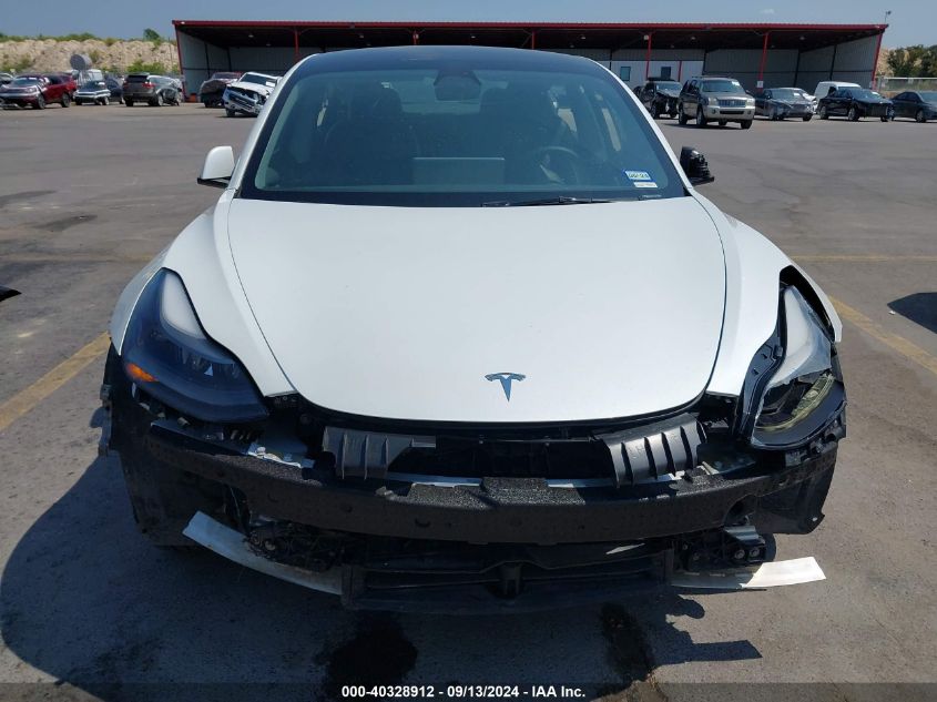 2023 Tesla Model 3 Rear-Wheel Drive VIN: 5YJ3E1EA3PF563996 Lot: 40328912