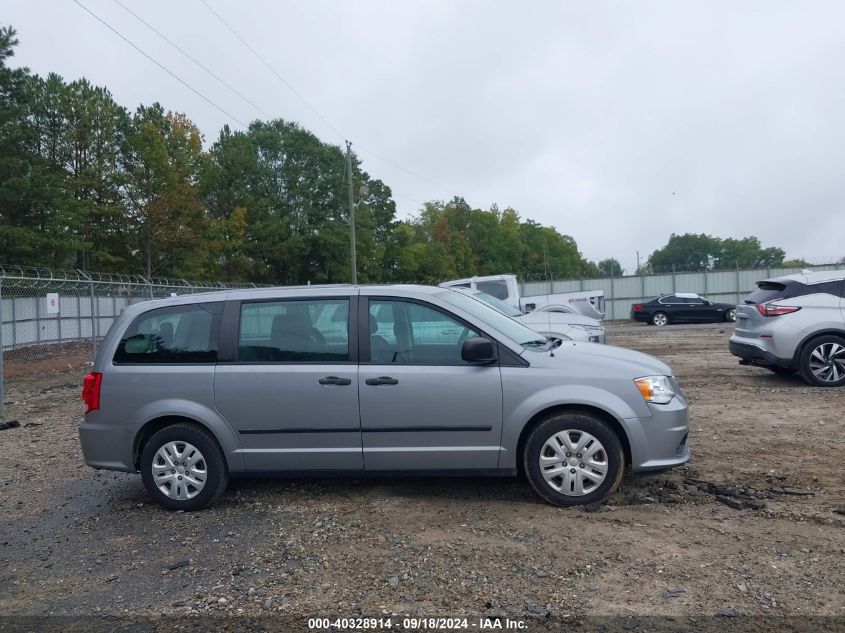 2015 Dodge Grand Caravan Se VIN: 2C4RDGBG2FR635931 Lot: 40328914