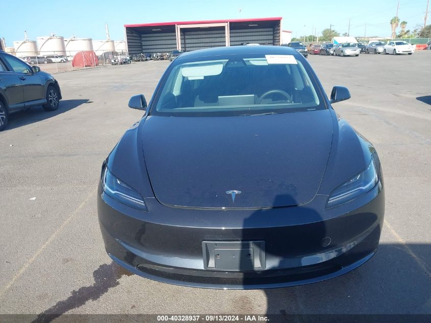 2024 Tesla Model 3 VIN: 5YJ3E1EA3RF741697 Lot: 40328937