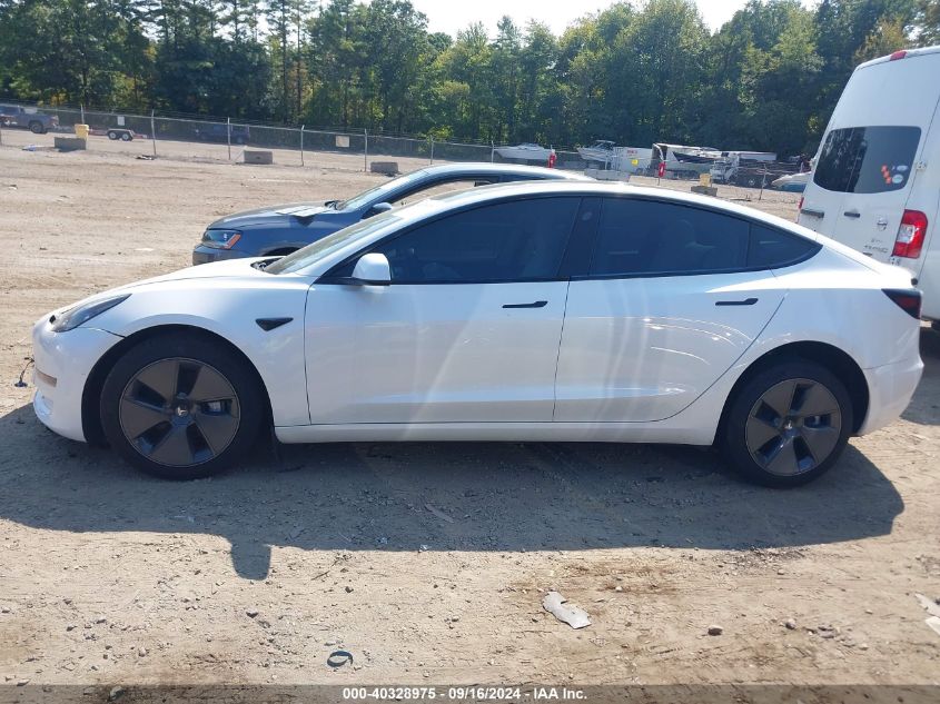 2021 Tesla Model 3 Long Range Dual Motor All-Wheel Drive VIN: 5YJ3E1EB5MF960596 Lot: 40328975