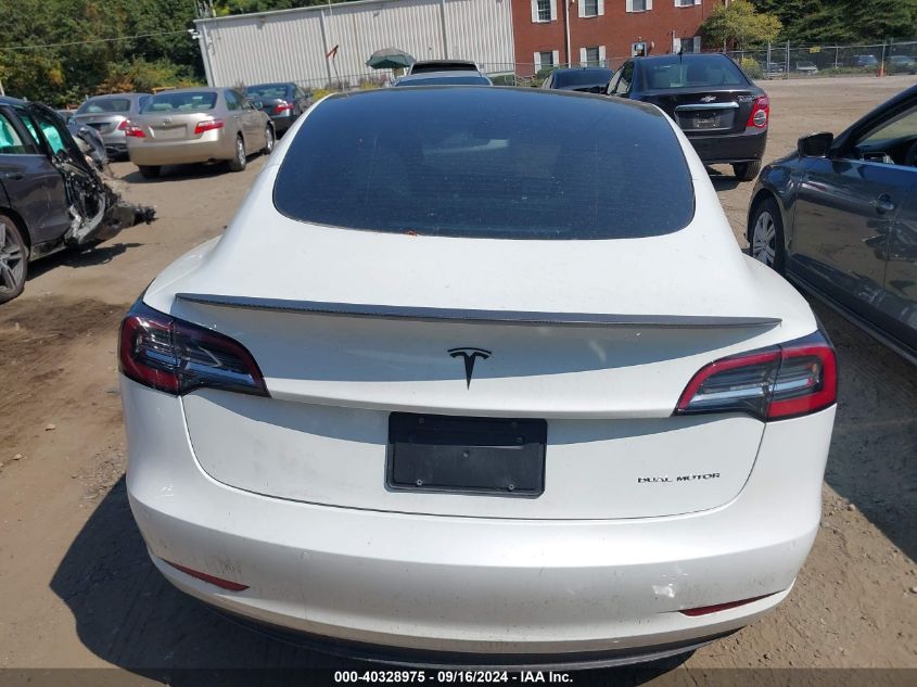 2021 Tesla Model 3 Long Range Dual Motor All-Wheel Drive VIN: 5YJ3E1EB5MF960596 Lot: 40328975