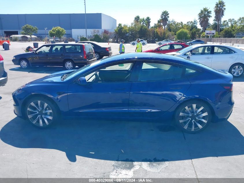 2024 TESLA MODEL 3 REAR-WHEEL DRIVE - 5YJ3E1EA3RF822893