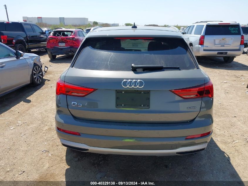 2020 Audi Q3 Premium VIN: WA1AECF38L1022314 Lot: 40329138