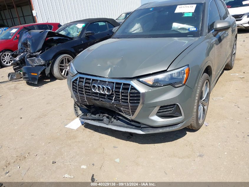 2020 Audi Q3 Premium VIN: WA1AECF38L1022314 Lot: 40329138