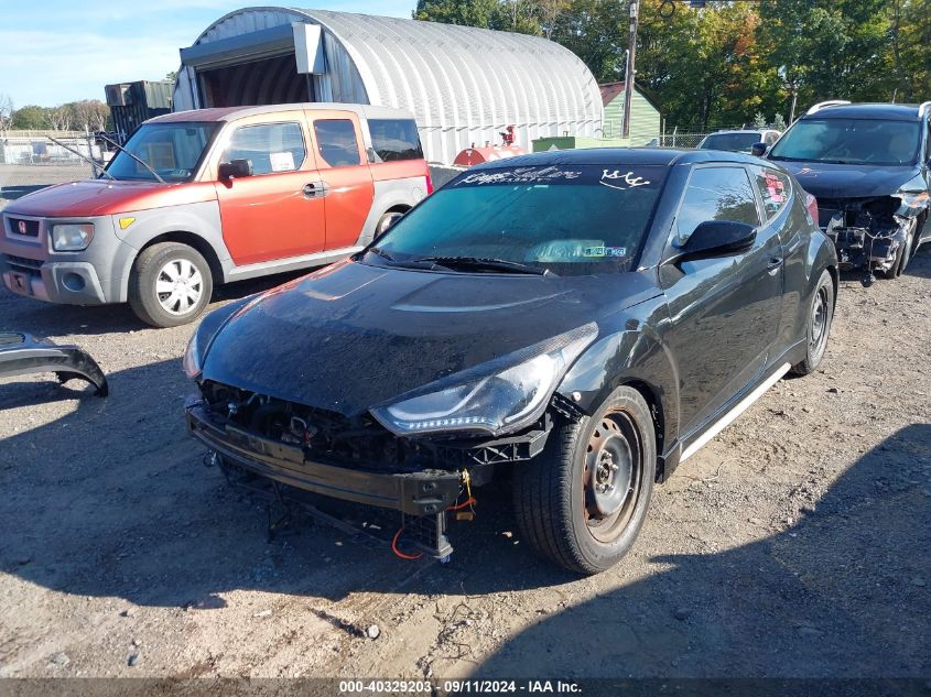 2016 Hyundai Veloster Turbo VIN: KMHTC6AE0GU275223 Lot: 40329203