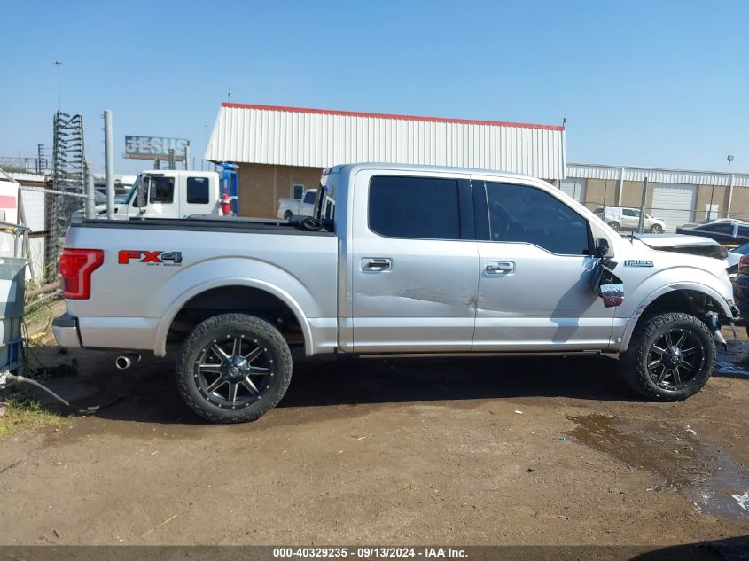 2015 FORD F-150 PLATINUM - 1FTEW1EF9FFC92938