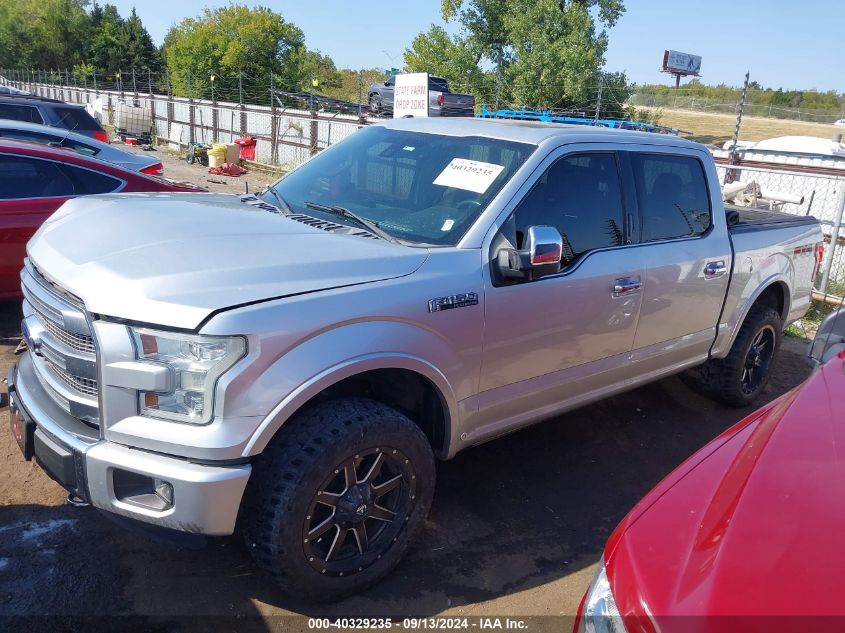 2015 FORD F-150 PLATINUM - 1FTEW1EF9FFC92938