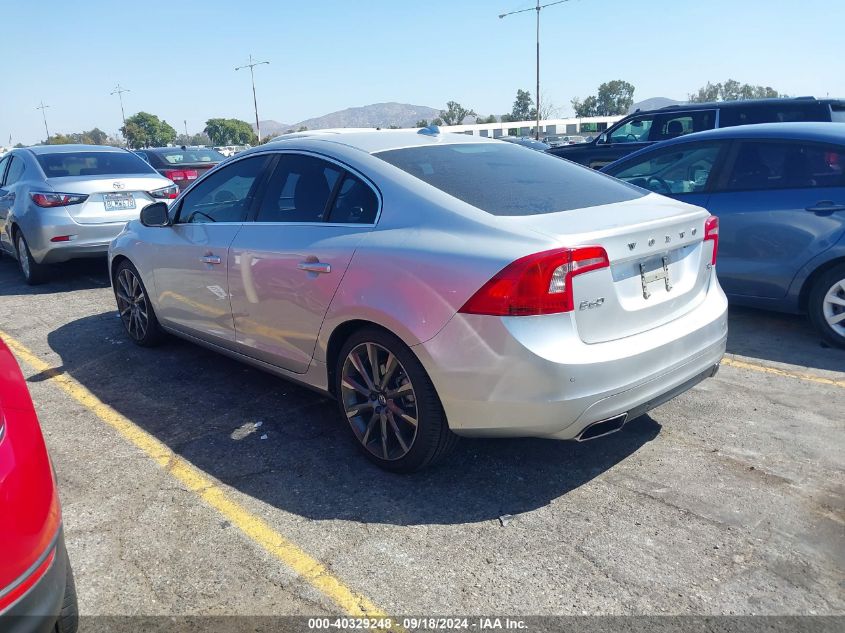 2015 Volvo S60 T5 Premier VIN: YV126MFK1F2361459 Lot: 40329248