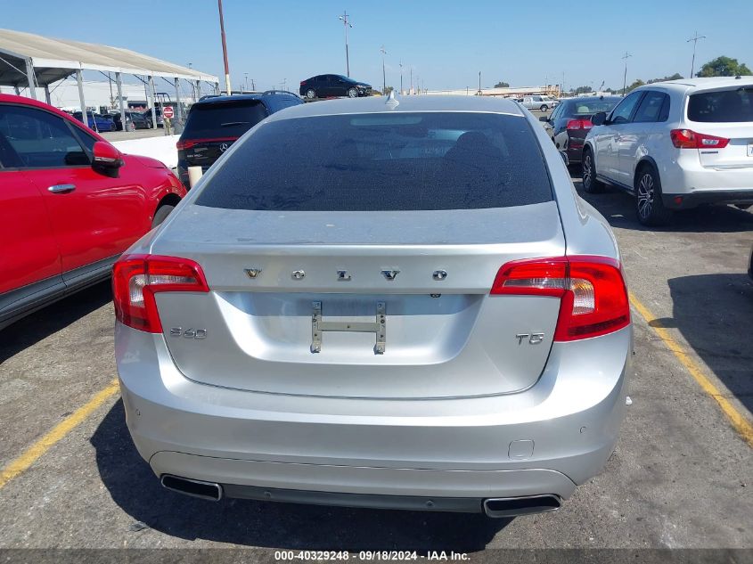 2015 Volvo S60 T5 Premier VIN: YV126MFK1F2361459 Lot: 40329248