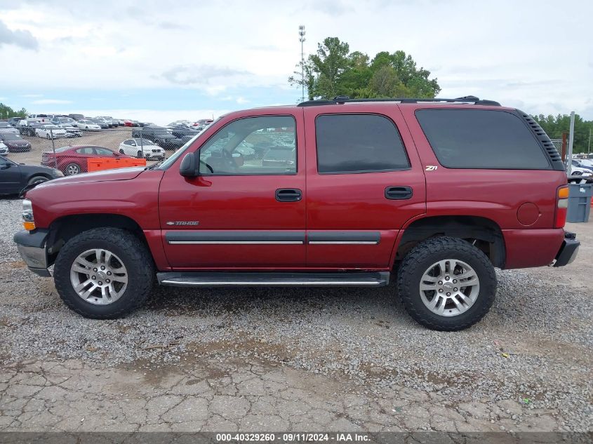 2002 Chevrolet Tahoe Ls VIN: 1GNEK13V32J255209 Lot: 40329260