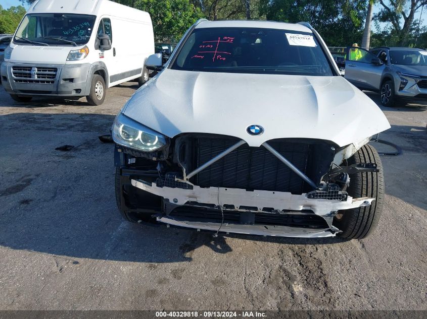 2021 BMW X3 Sdrive30I VIN: 5UXTY3C09M9G39760 Lot: 40329818