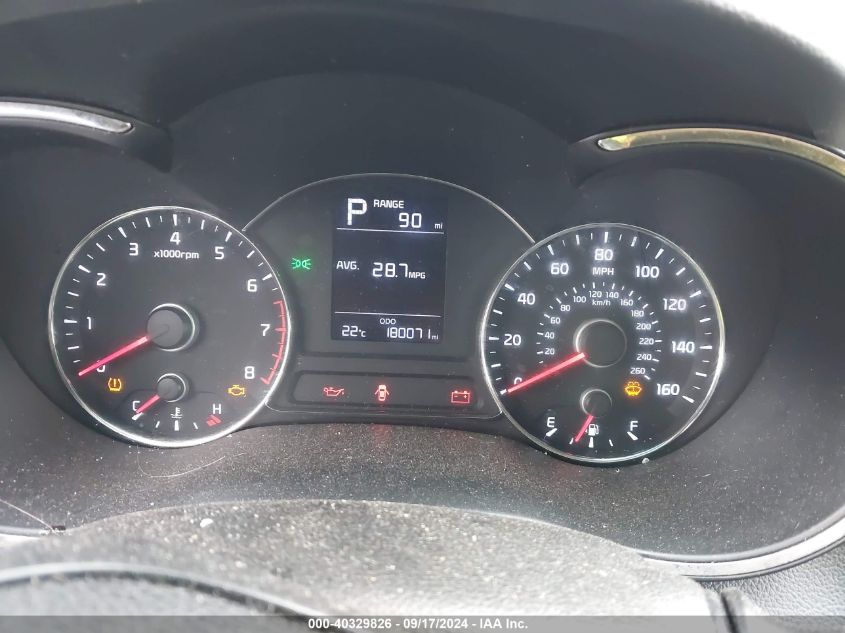 2017 Kia Forte Lx VIN: 3KPFK4A7XHE036336 Lot: 40329826