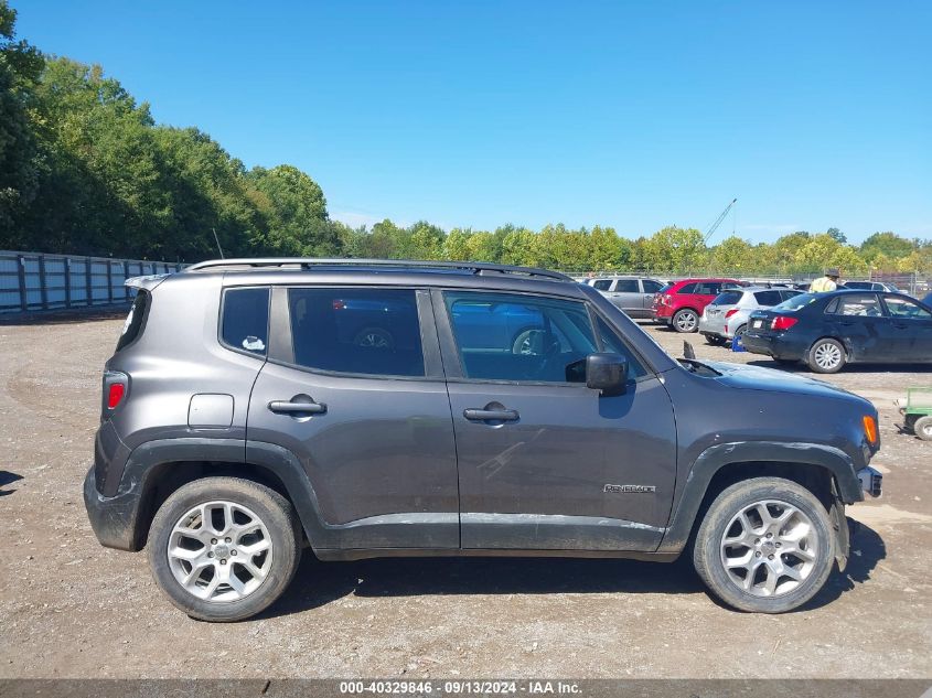 2018 Jeep Renegade Latitude Fwd VIN: ZACCJABB9JPJ07801 Lot: 40329846