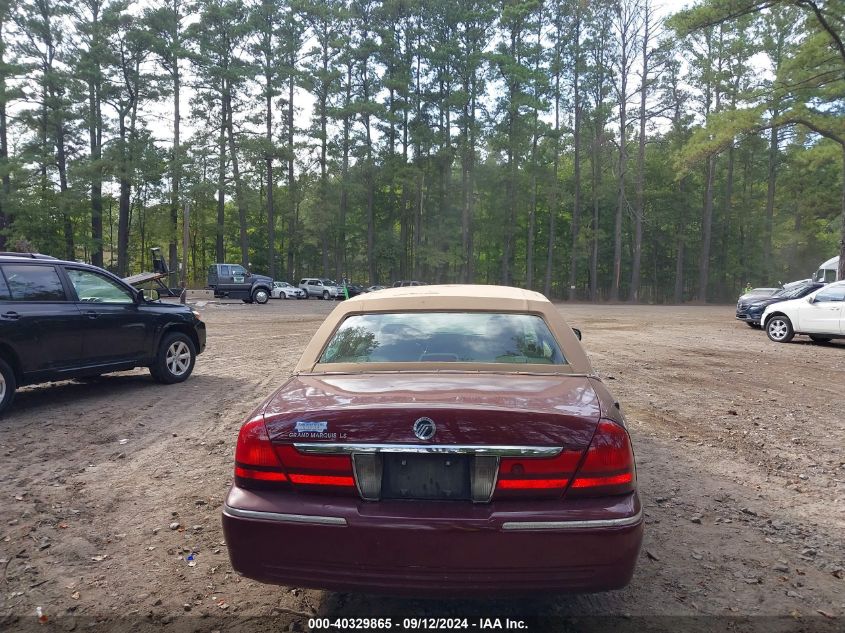 2005 Mercury Grand Marquis Ls/Lse VIN: 2MEHM75W25X639226 Lot: 40329865