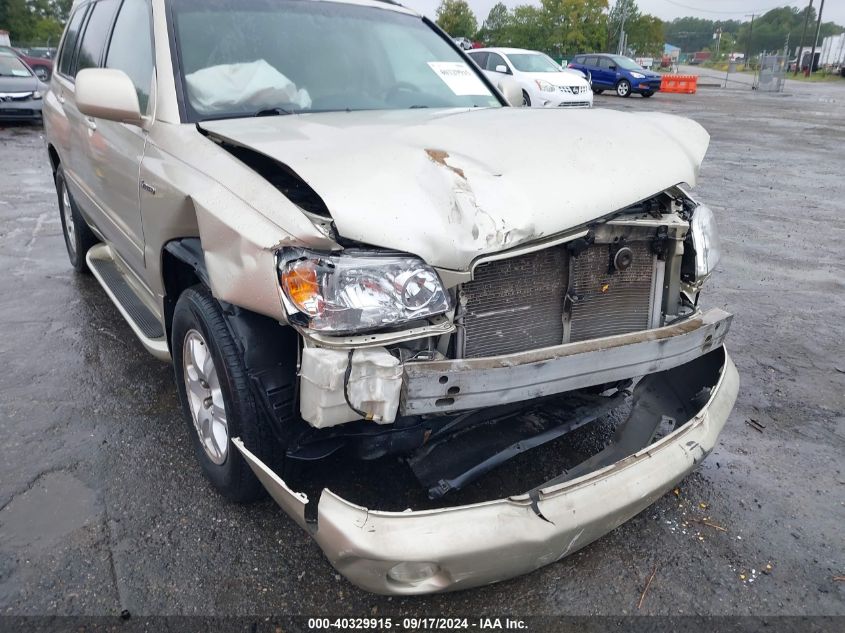 2003 Toyota Highlander Limited V6 VIN: JTEHF21AX30152713 Lot: 40329915