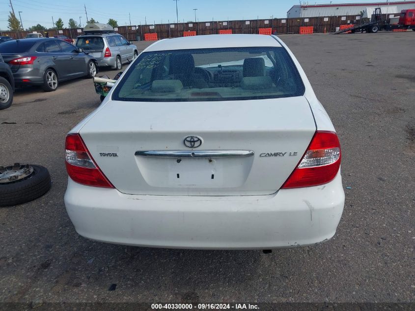 2003 Toyota Camry Le VIN: 4T1BE32K63U203168 Lot: 40330000