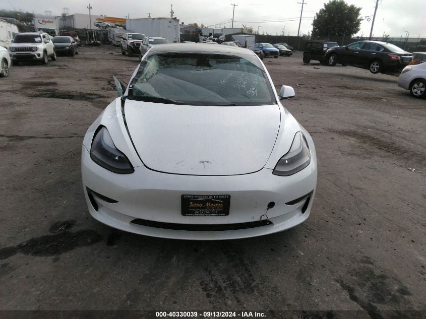 2022 Tesla Model 3 VIN: 5YJ3E1EA2NF286884 Lot: 40330039